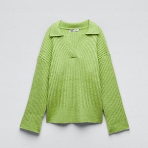 Zara Green Sweater size Medium